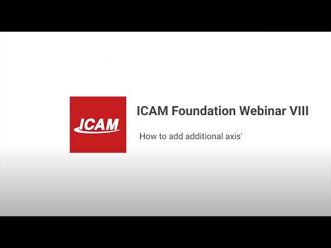 ICAM Foundation Webinar 8: Learn how to add additional axis&#039; to your post-processor!
