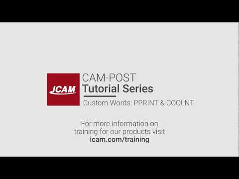 ICAM Minute - Custom Words: PPRINT &amp; COOLNT