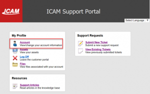 icam support portal