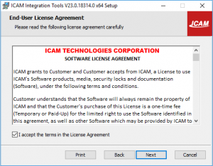 icam integration tools set up