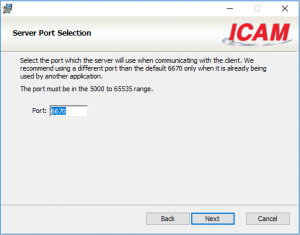 icam license install port