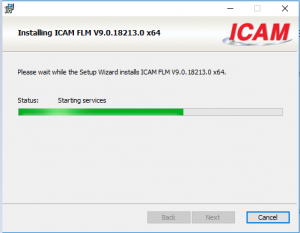 icam license install loading